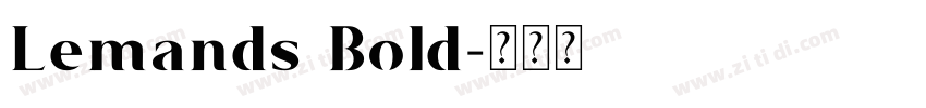 Lemands Bold字体转换